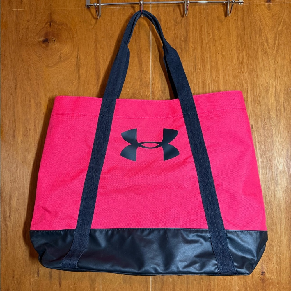 Under Armour Pink and Black Tote Bag